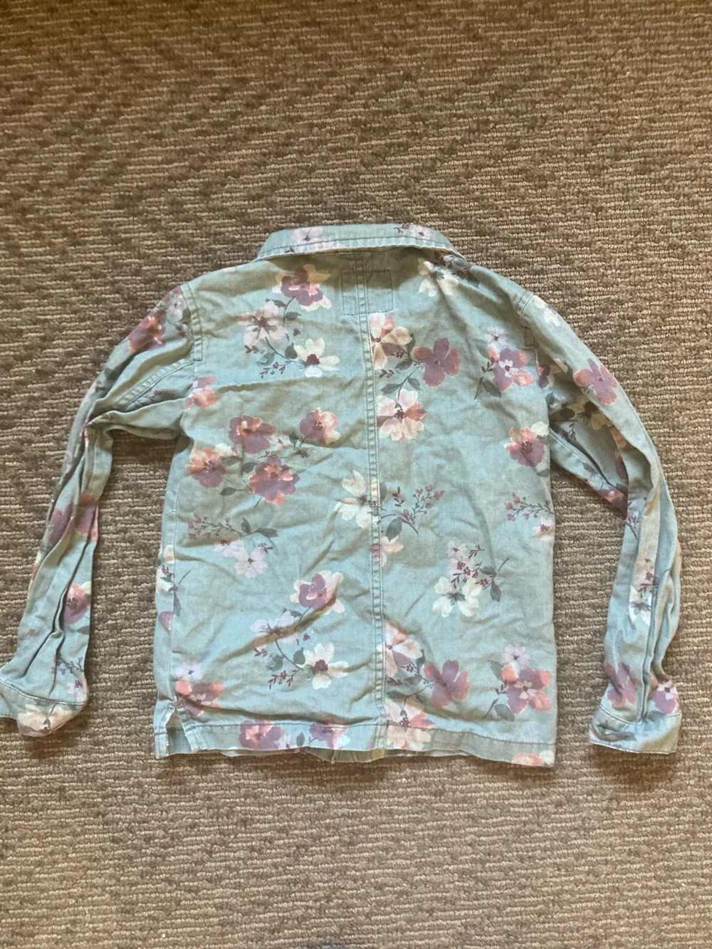 Oshkosh B’Gosh Floral Denim Jacket Sz 7